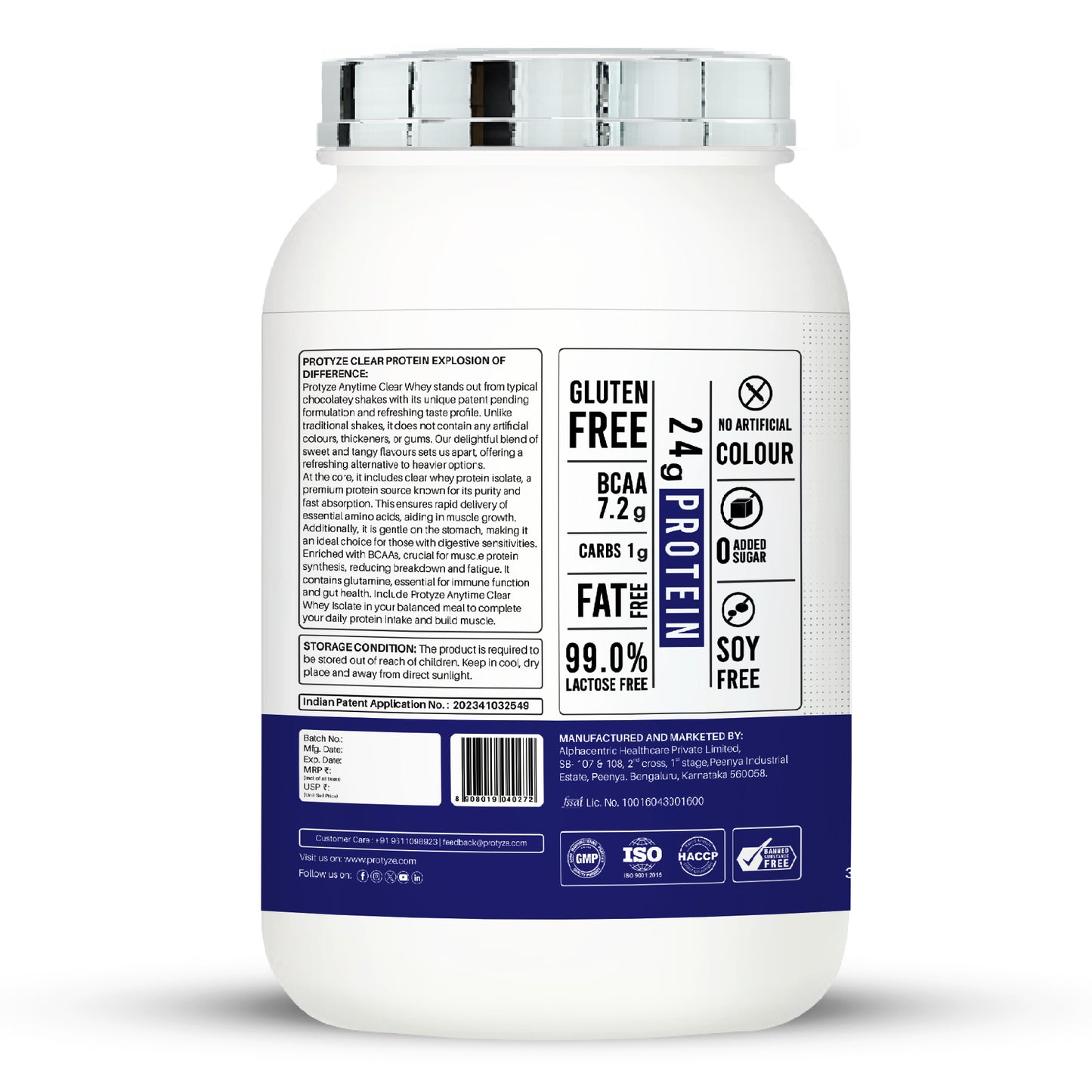 Anytime Clear Whey Protein, Blueberry Crush (30 Servings)