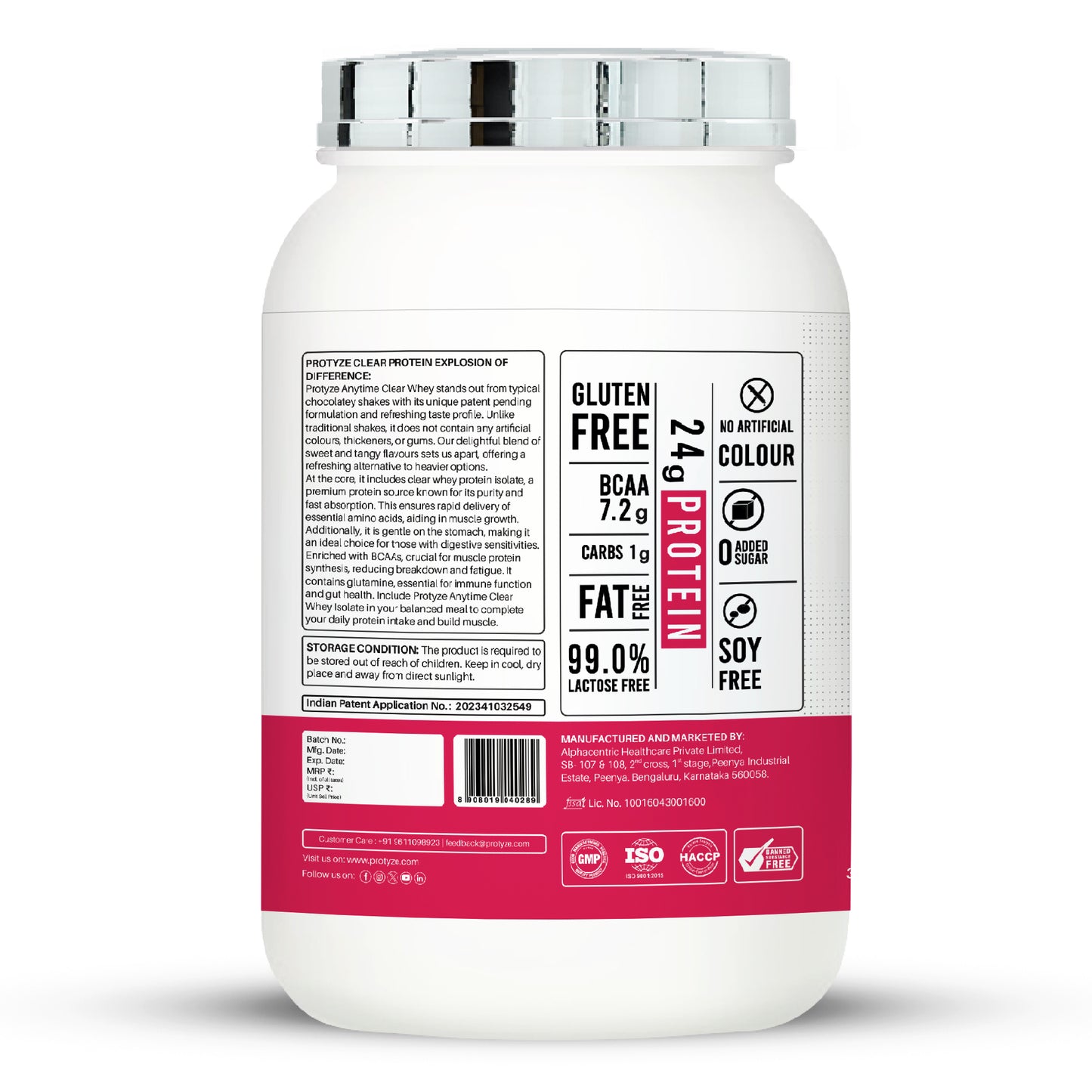 Anytime Clear Whey Protein, Lychee Martini (30 Servings)