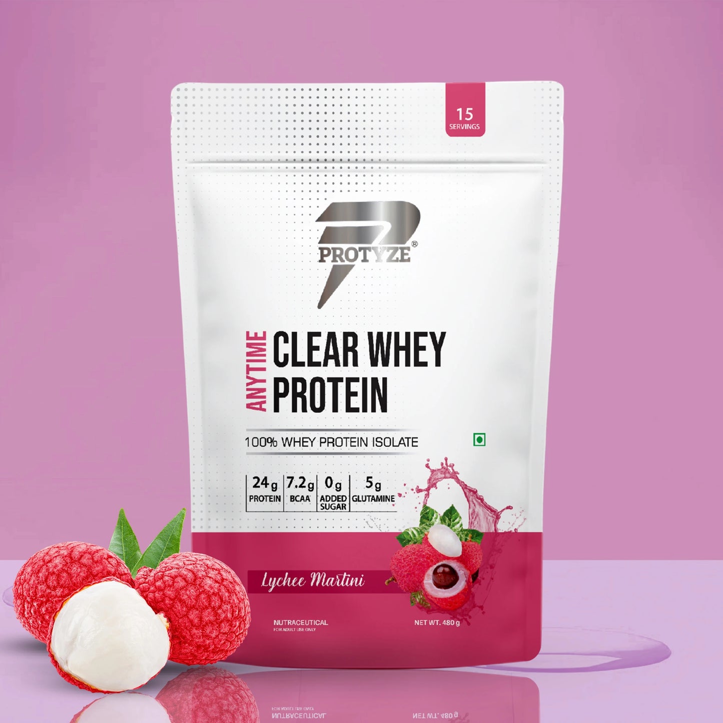 Anytime Clear Whey Protein, Lychee Martini 15 Servings