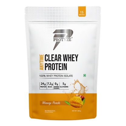 Anytime Clear Whey Protein, Mango Peach 15 Servings