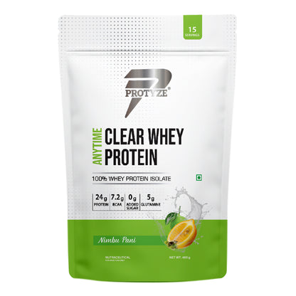 Anytime Clear Whey Protein, Nimbu Pani 15 Servings