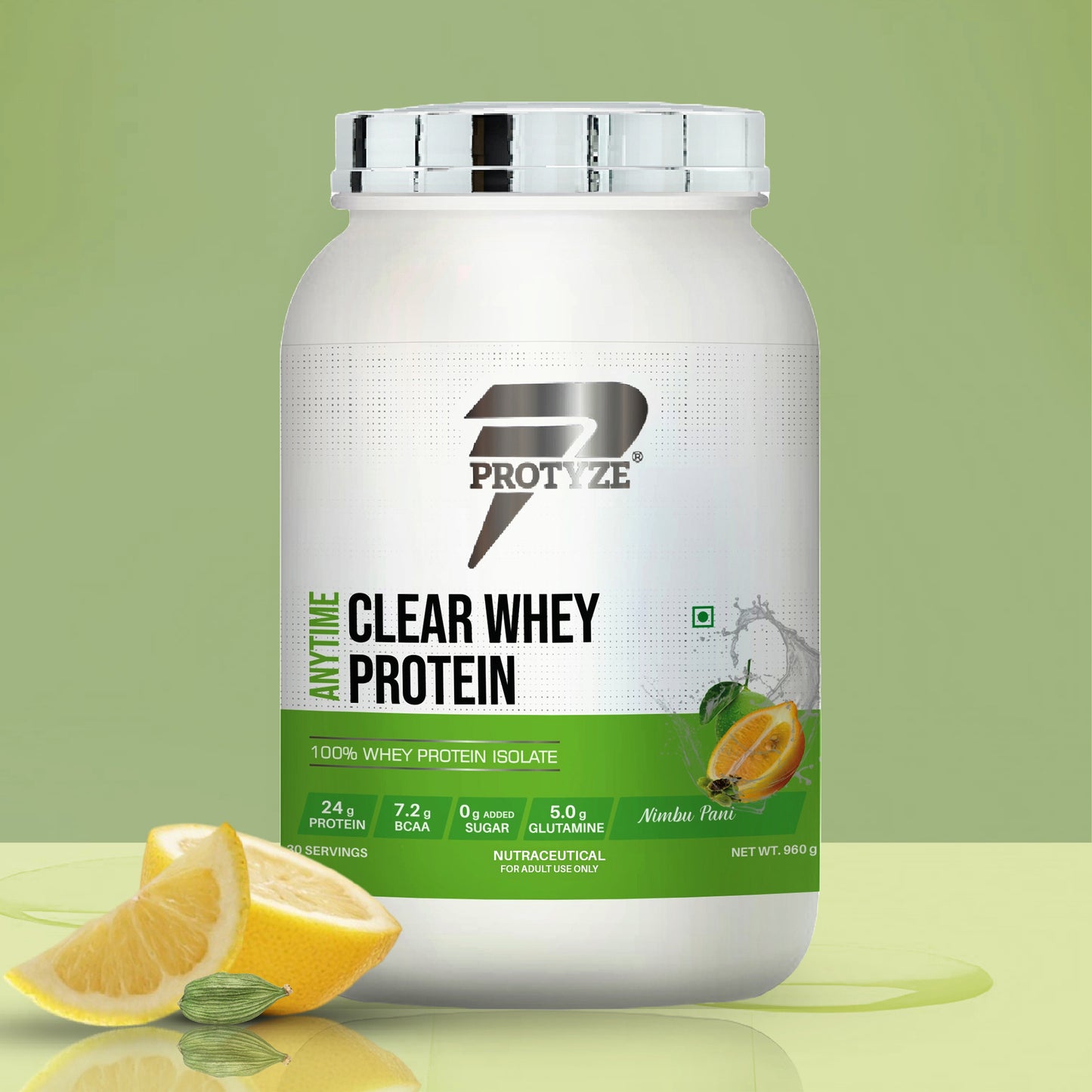 Anytime Clear Whey Protein, Nimbu Pani (30 Servings)