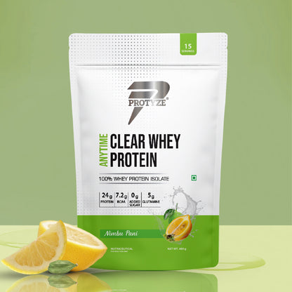 Anytime Clear Whey Protein, Nimbu Pani 15 Servings