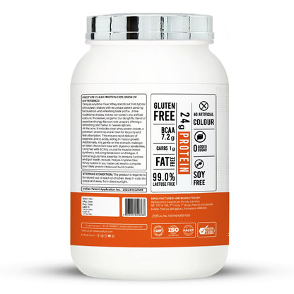 Anytime Clear Whey Protein, Orange Squash (30 Servings)