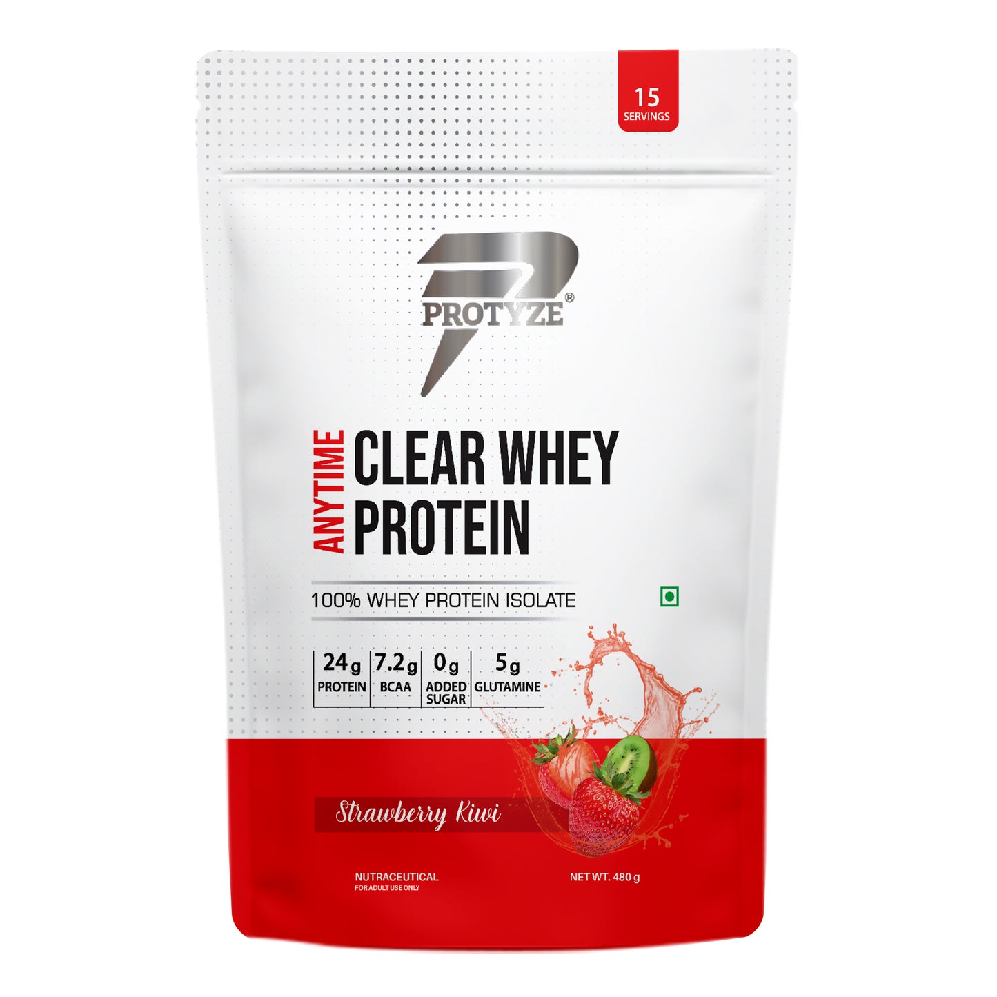 Anytime Clear Whey Protein, Strawberry Kiwi 15 Servings