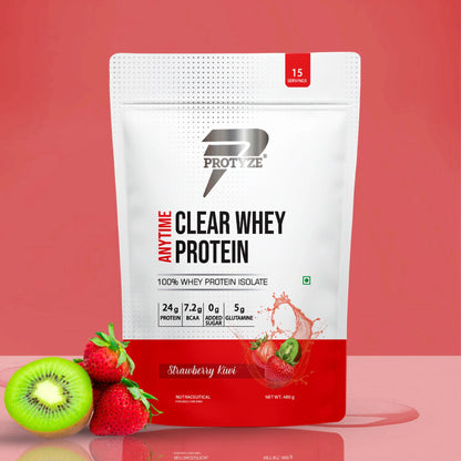 Anytime Clear Whey Protein, Strawberry Kiwi 15 Servings