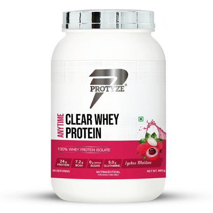 Anytime Clear Whey Protein, Lychee Martini (30 Servings)