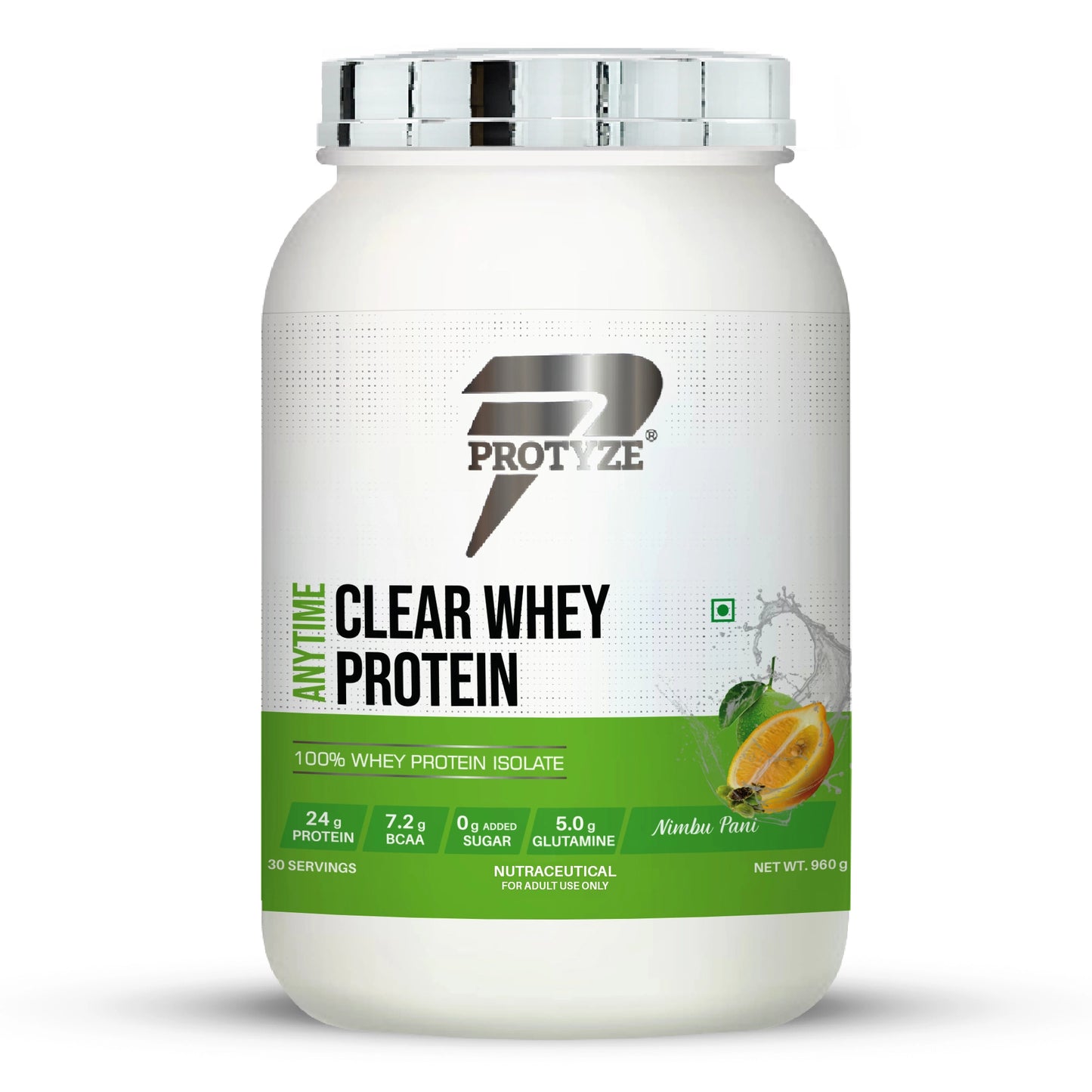 Anytime Clear Whey Protein, Nimbu Pani (30 Servings)