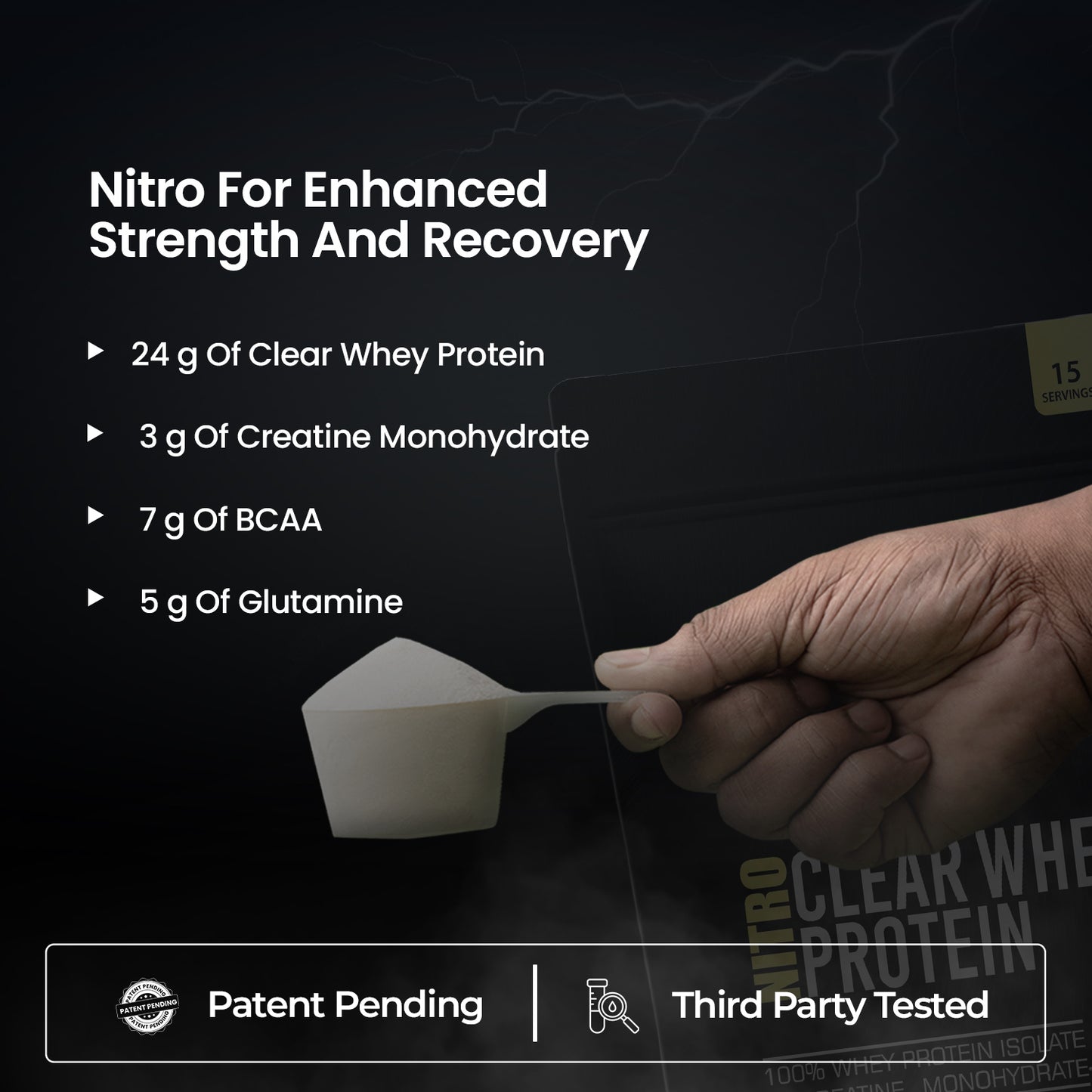 Protyze Clear Whey Isolate Nitro Combo - Nitro 13 Servings 2 Pouches + Shaker & T-Shirt Combo